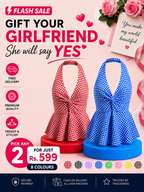 Gingham Halter Top - Pack of 2 | Blue & Red