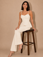 White self design co-ord set