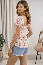 Sunshine State of Mind: The Peplum Puff - Sleeve Top 🌸 - Kadambarie | By Jiya Lal Kapoor & Grandson